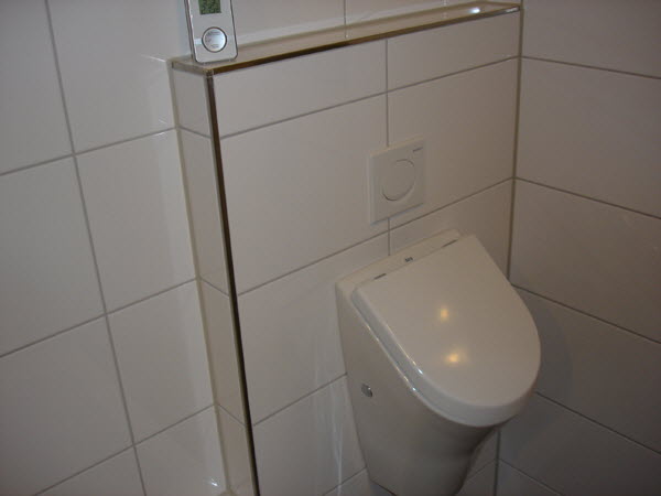 Bild 11-1 Ansicht Toilette mit Edelstahlschienen
